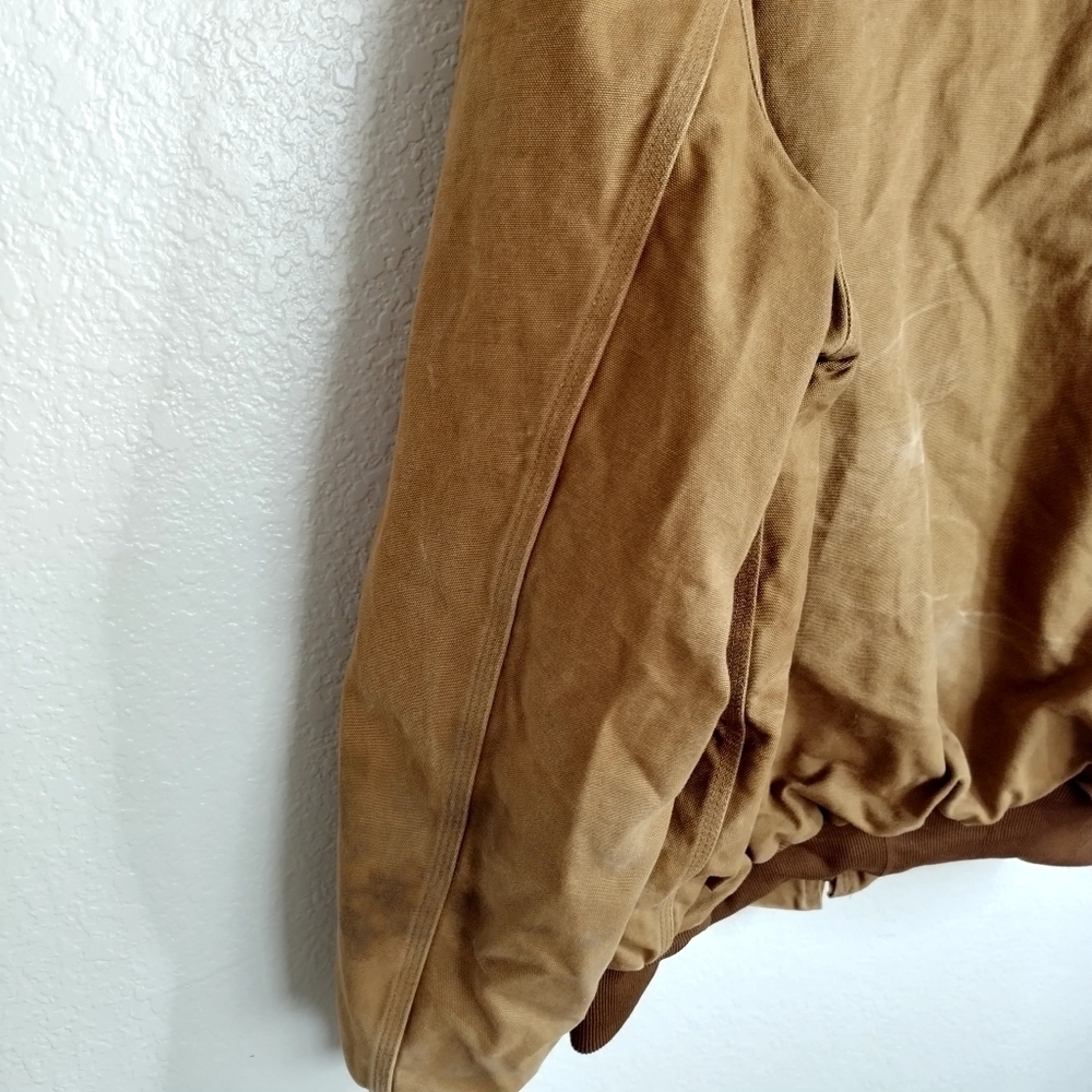 Vintage Carhartt Detroit hoodie canvas full zip jacket sz 2XL - Picture 14 of 16